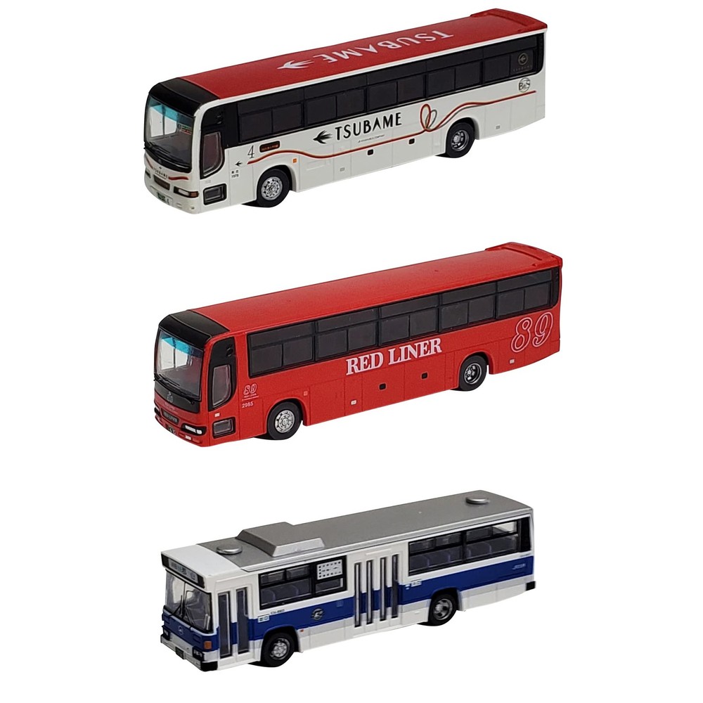JR Kyushu 20th Anniversary Bus Collection 3-Piece Diorama Set
