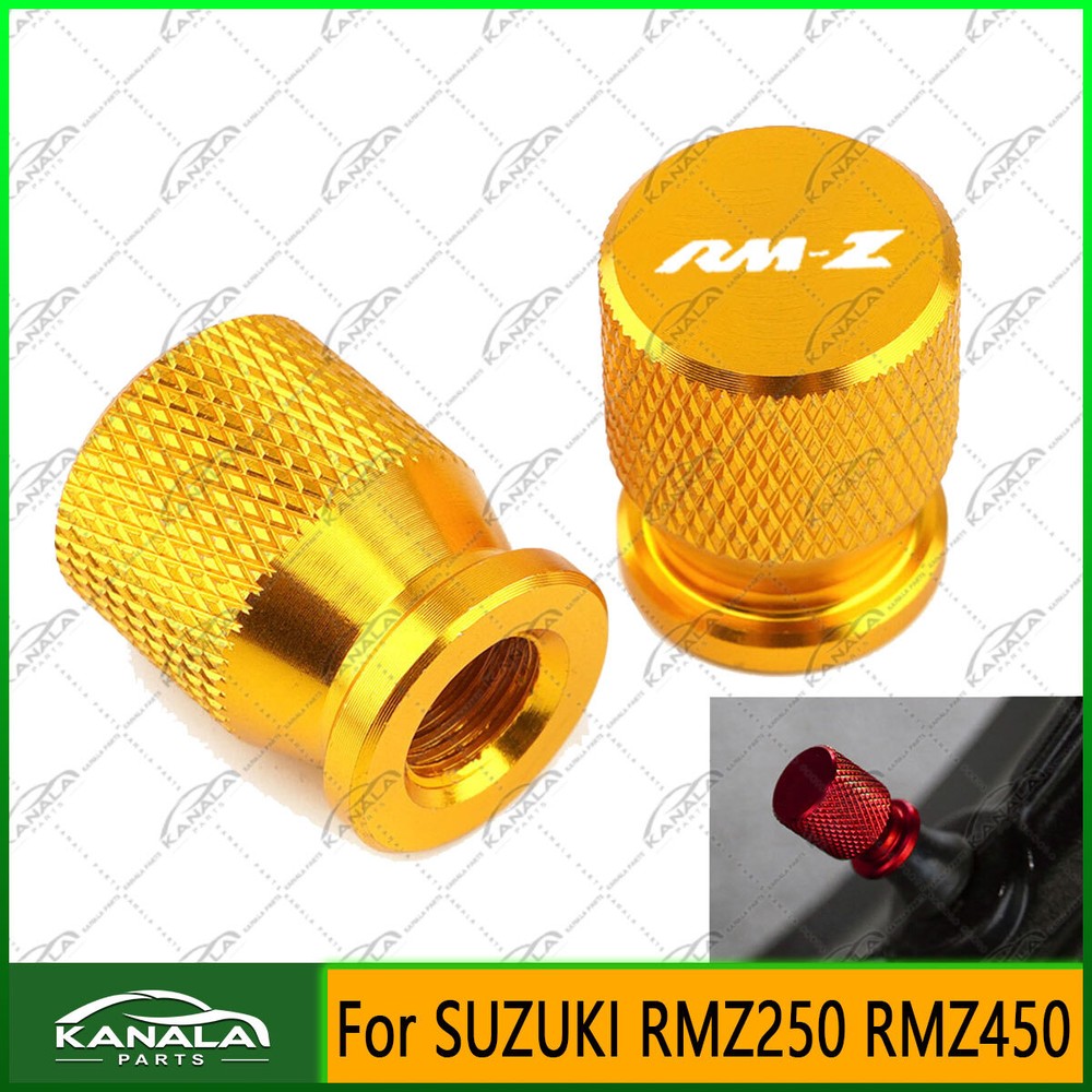 -Motorcycle Accessories CNC Tire Valve Aluminum Covers For SUZUKI RMZ250 RMZ450