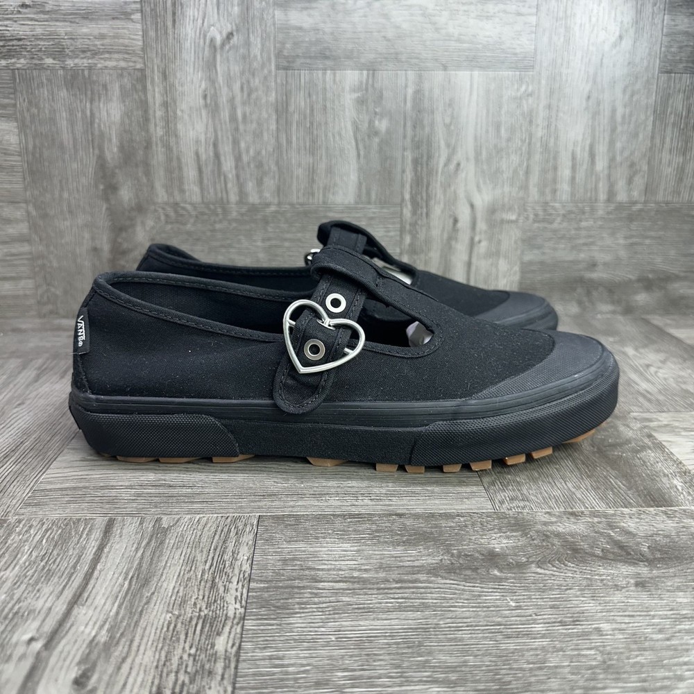 Vans Mary Jane Style 93 Women's size 7 Triple Black Shoes