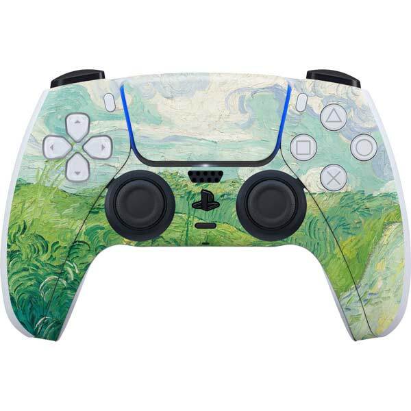 The Classics PS5 Controller Skin - Green Wheat Fields by Vincent van Gogh