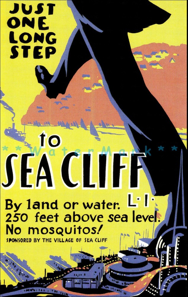World's Fair NY Sea Cliff Long Island 1939 Vintage Poster Print Retro Style Art