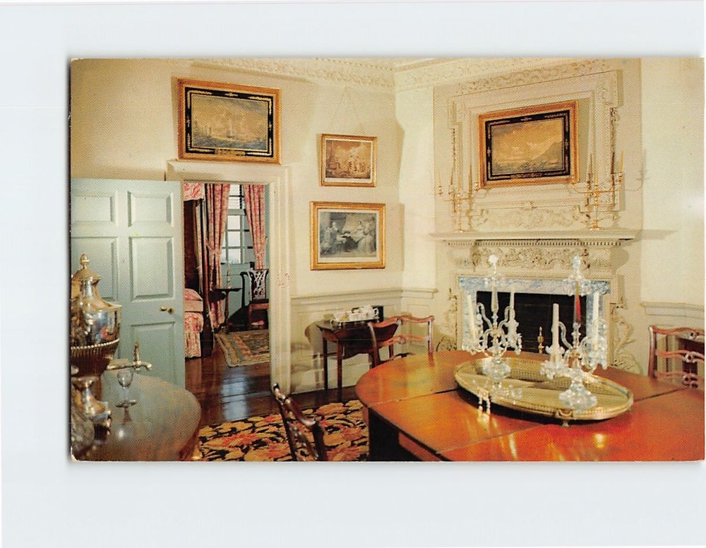 Postcard Dining Room at Mount Vernon Virginia USA