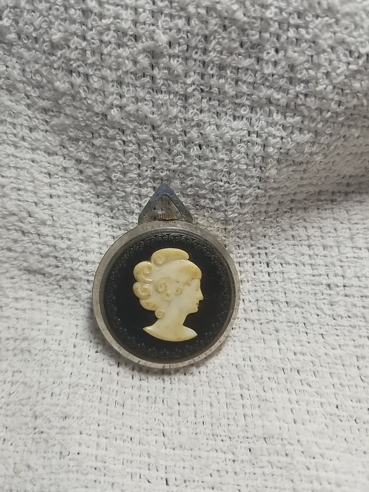 Vintage Lucerne Heritage Princess Cameo Necklace Swiss Watch