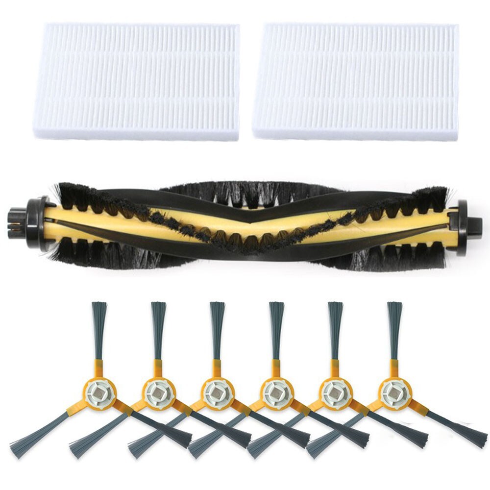 Set Roller Brush Side Brush Filter Kit For Liectroux Vacuum Accessories