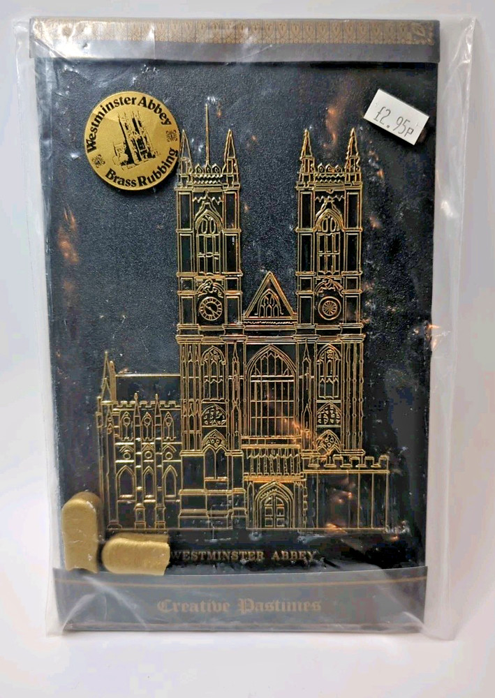 Westminster Abbey 1978 Brass Rubbing Kit Creative Pastimes Westminster Abbey