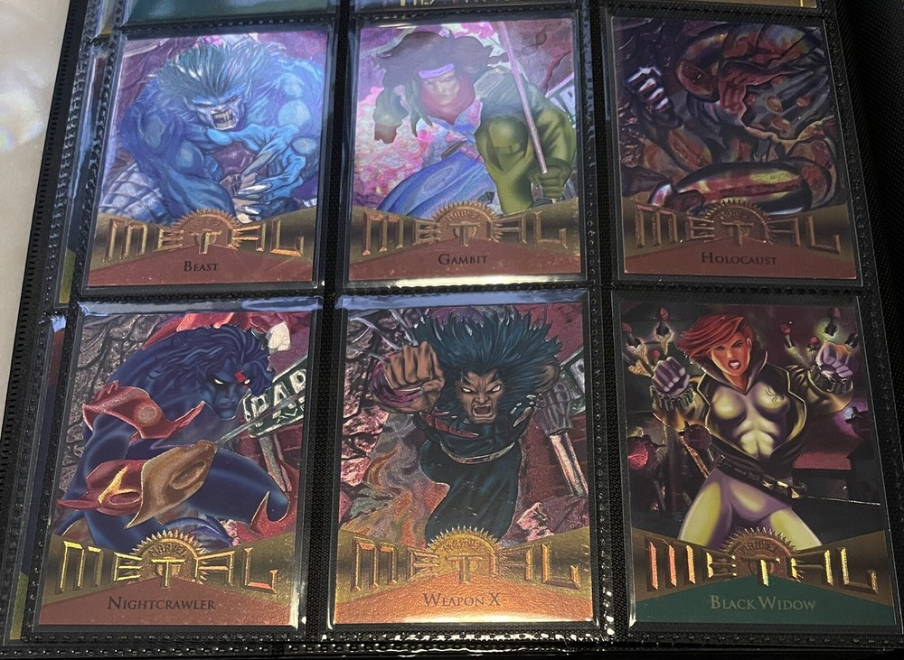 MCU 1995 Marvel Metal Fleer Duplicate Set Mint 211 Cards In Binder 🔥Mint Cards