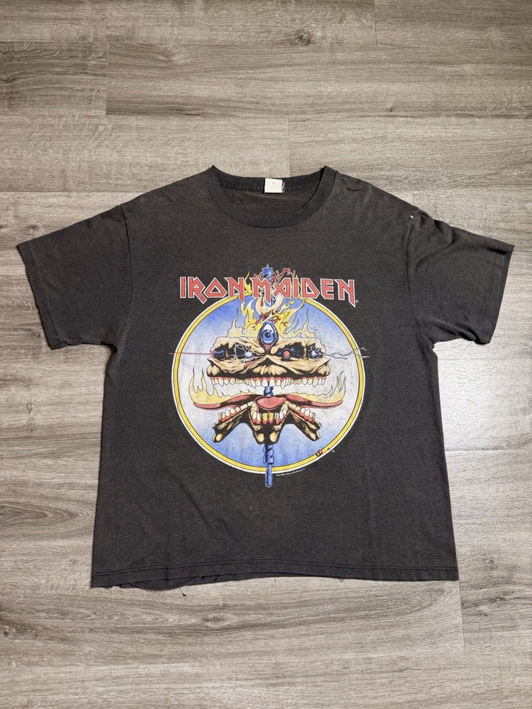 Vintage Iron Maiden Shirt 1988 XL Union Jack