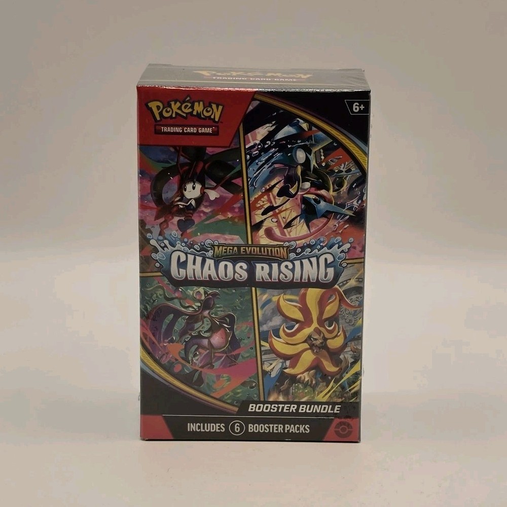 Pokémon TCG Mega Evolution—Chaos Rising Booster Bundle Box (6 Packs) English