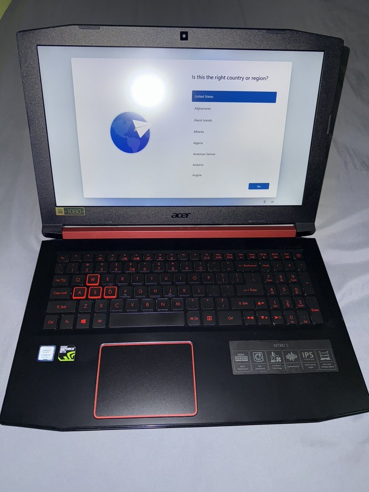 Acer Nitro 5 15.6 Gaming Laptop with i5-8300H GTX 1050 Ti 8GB RAM 256GB SSD-image