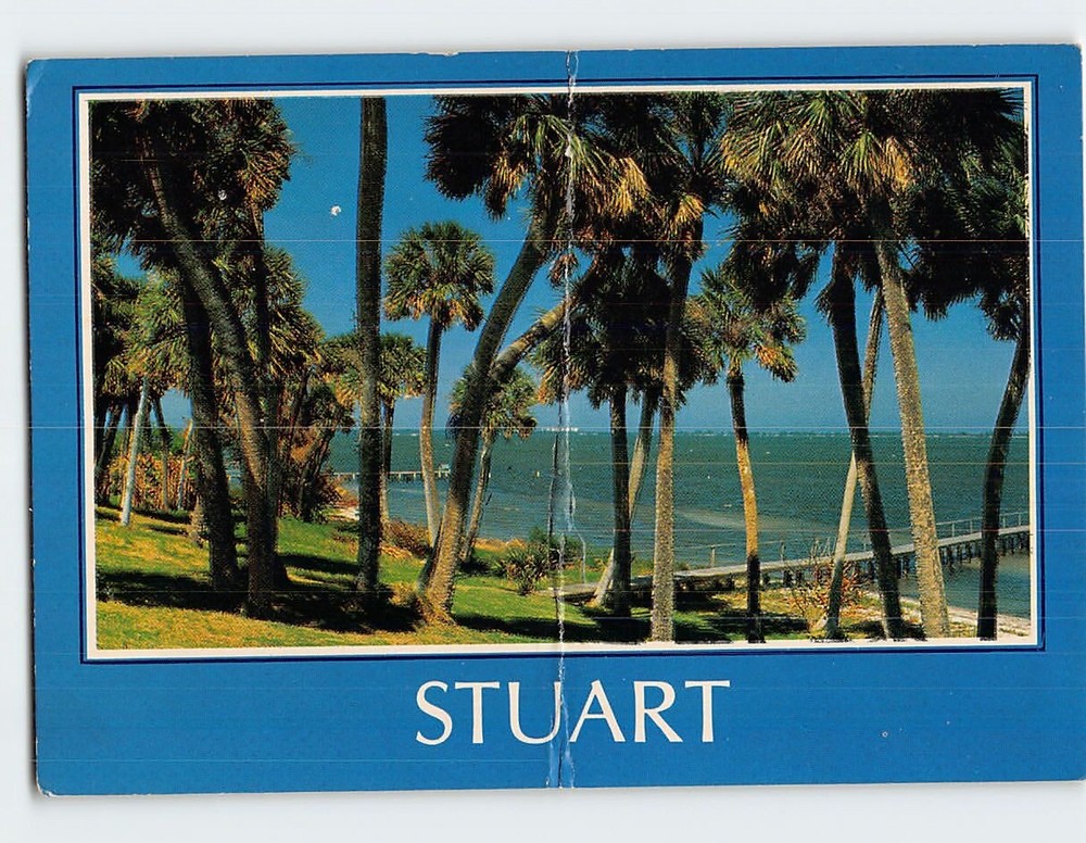 Postcard Indian River Stuart Florida USA