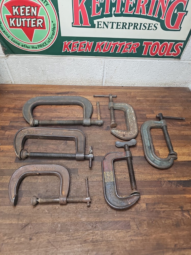 P17- Lot Of Vintage C Clamps