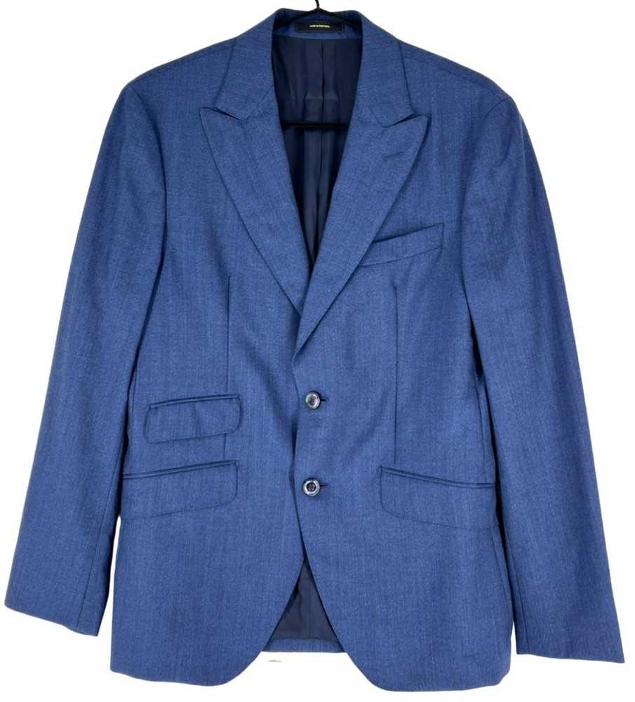 Massimo Dutti Men Super 120's Wool Blazer Jacket EU:48 US:38