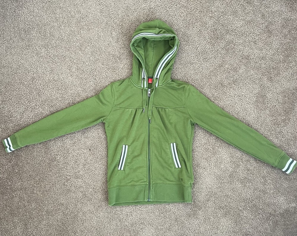 Vintage Esprit woman's green zip up hoodie Great condition