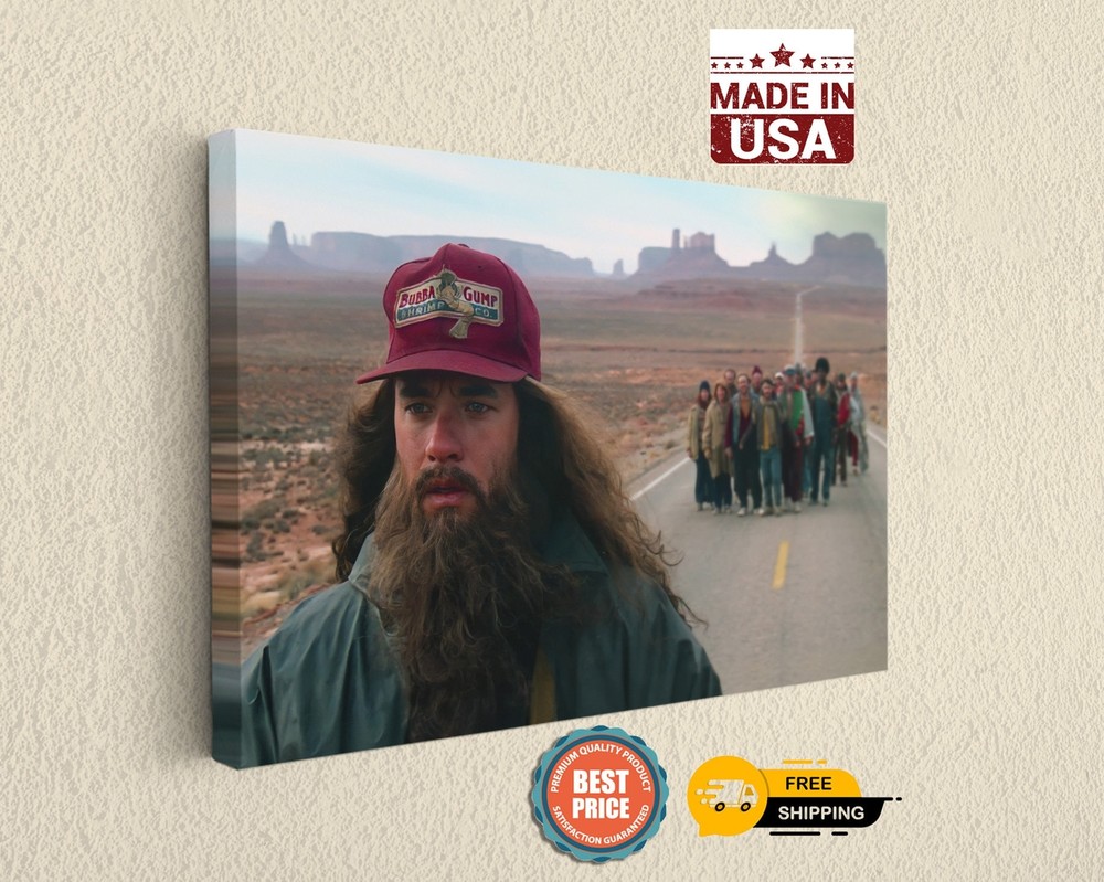 Forrest Gump Canvas Wall Decor Stretched Durable Museum Quality Art Print