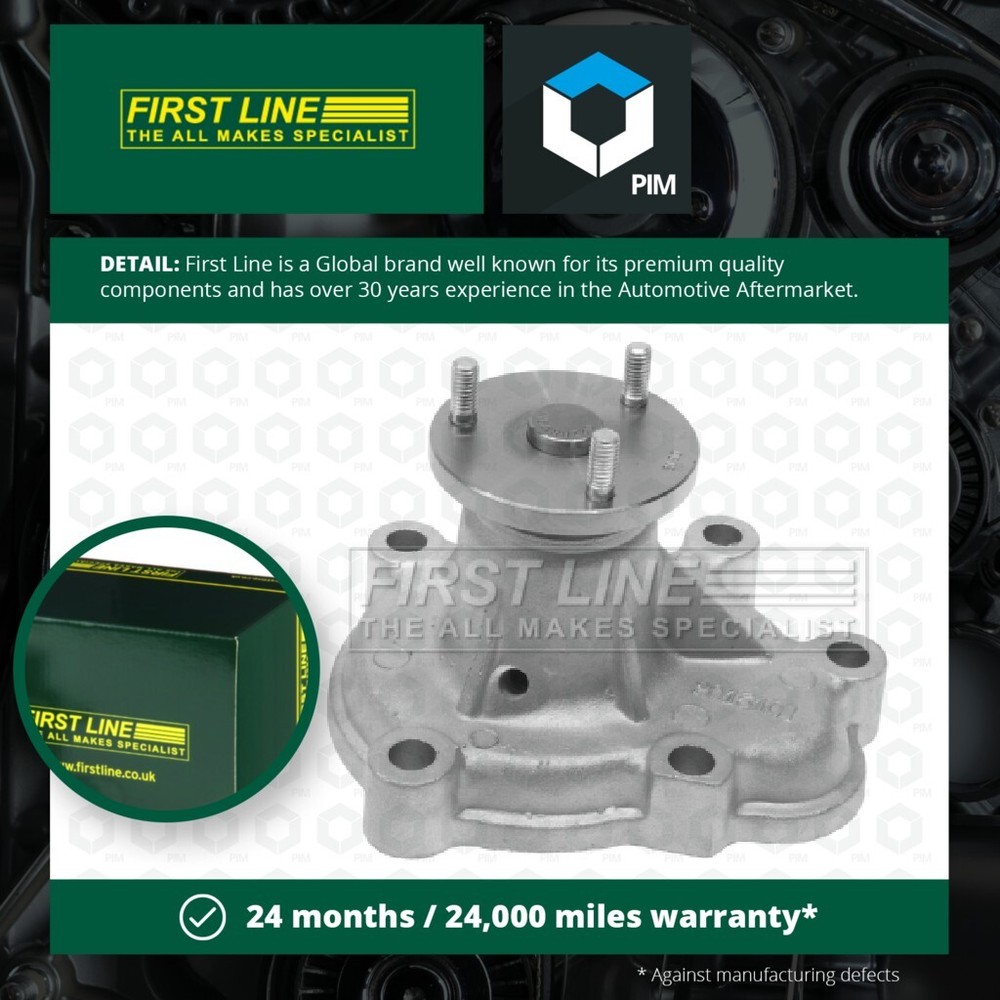 Water Pump fits VAUXHALL COMBO C 1.7D 01 to 12 Coolant Firstline 093182028 New