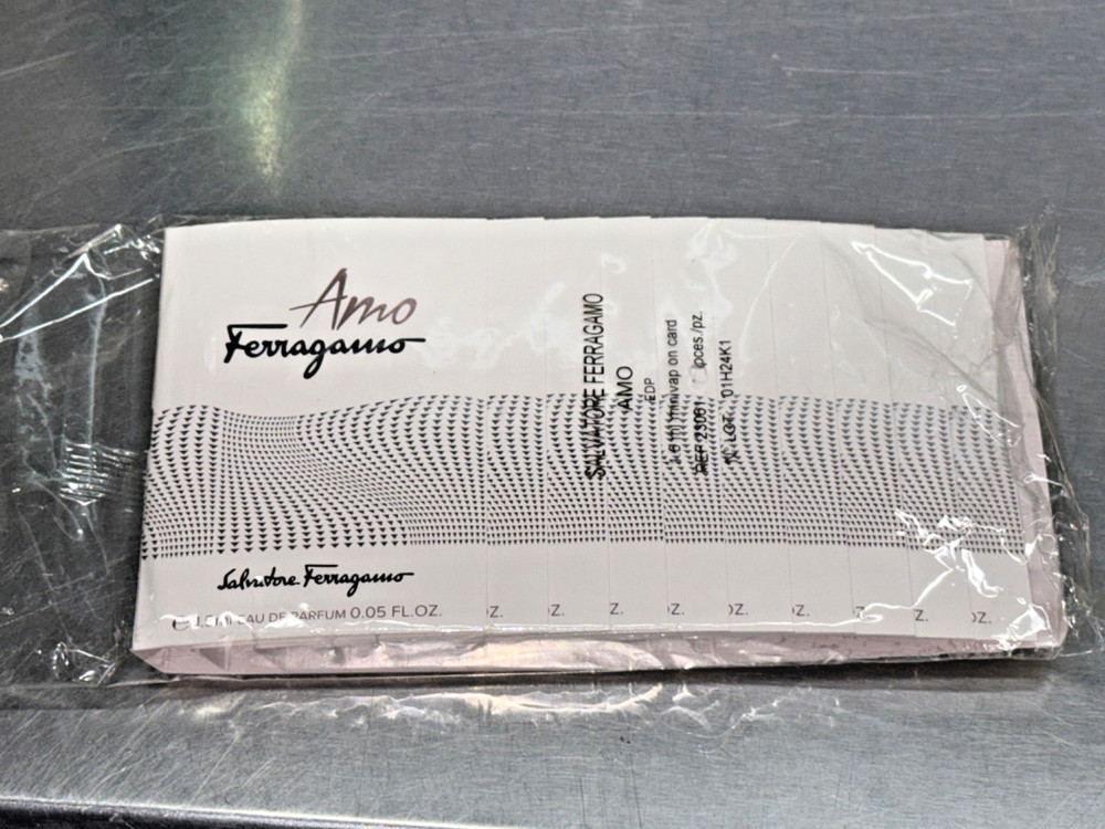 (10 PIECE) Salvatore Ferragamo Amo EDP Eau De Parfum Spray Vials .05 fl oz