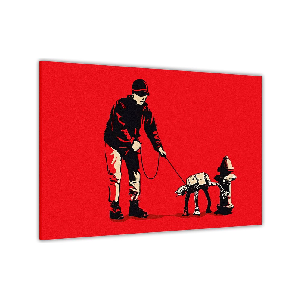 Banksy Star Wars Inspired Canvas Wall Art Print