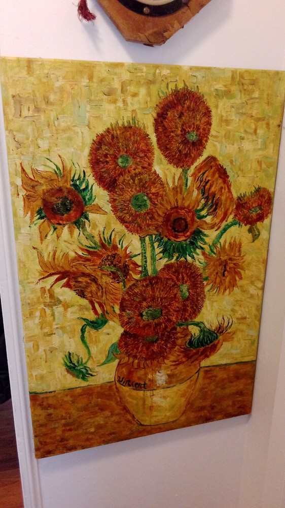Vincent Van Gogh Sunflower Still Lire Impressionism Oil painting 36