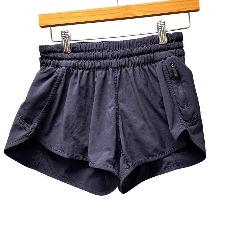 Lululemon Tracker Shorts Womens 6 Running Activewear Midnight Navy Lined