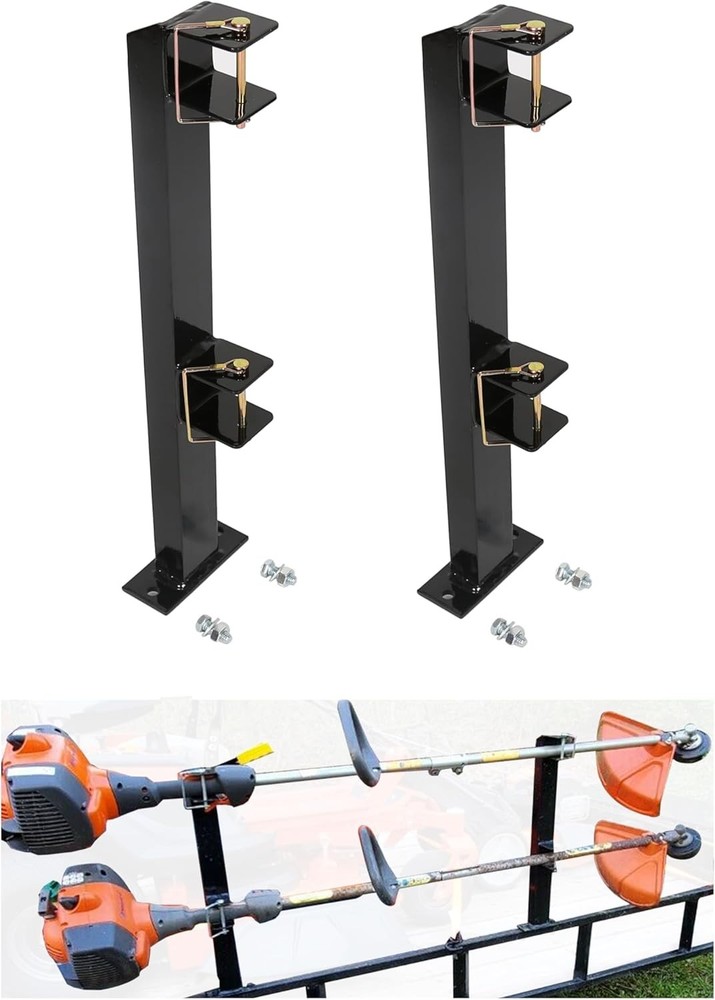 ECOTRIC 2 Place Weeder Trimmer Racks Holders Hold Two for Trailer Truck Tree ...