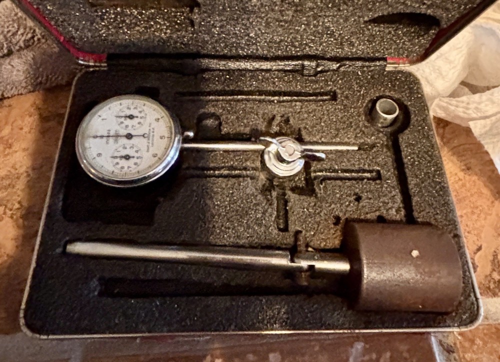 Starrett 196A1Z Universal Back Plunger Dial Indicator. Vintage Machinist Tool