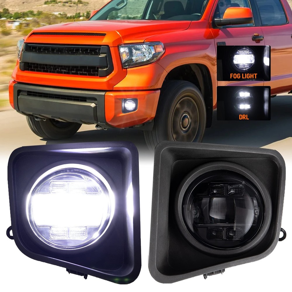LED Fog Light with DRL Compatible for Toyota Tundra 2014 2015 2016 2017 2018 ...