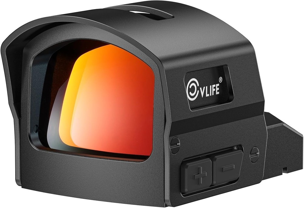 CVLIFE BearMight Auto-Brightness Red Dot Sight with Hood: 5000G Shockproof