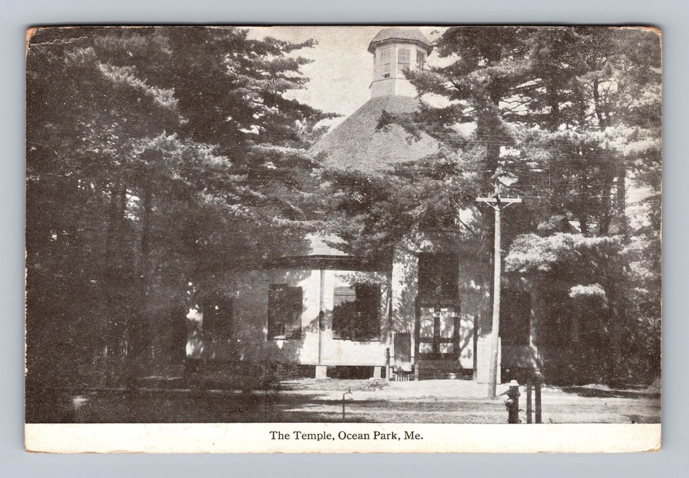Ocean Park ME-Maine The Temple Vintage Postcard Standard Souvenir Postal Post