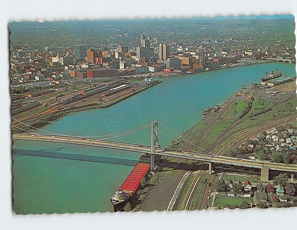 Postcard The Anthony Wayne Bridge Toledo Ohio