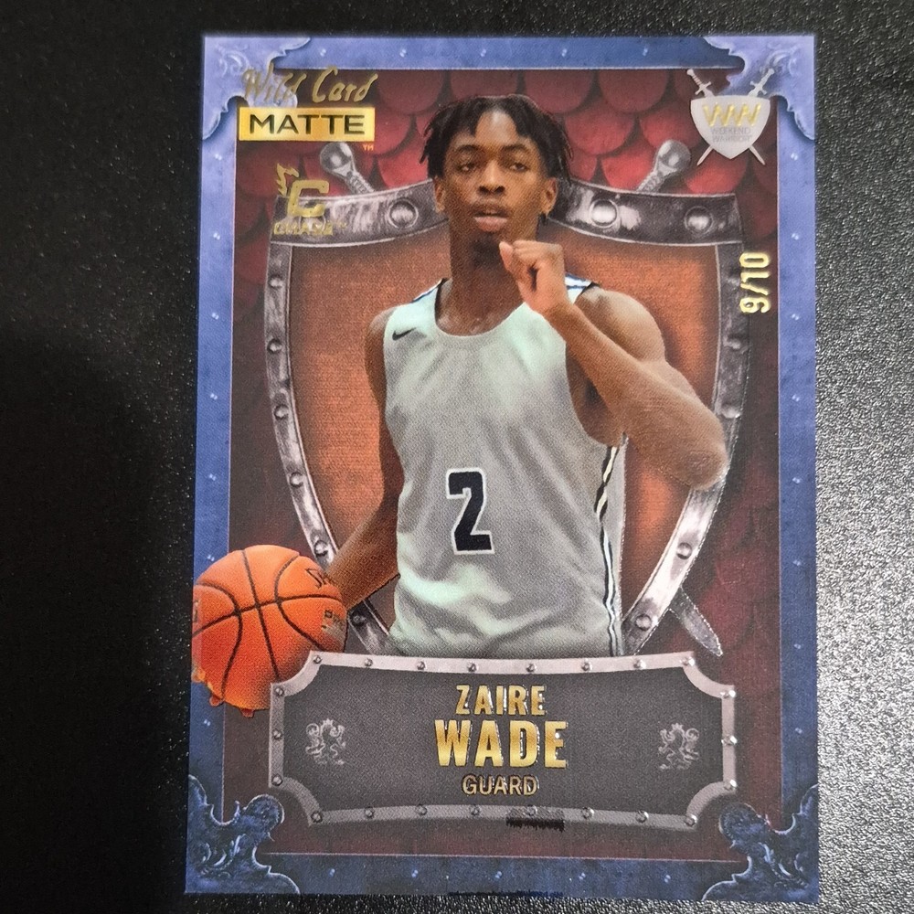 2022-23 Wild Card Matte Draft Zaire Wade WW-44 Weekend Warrior /10 Basketball