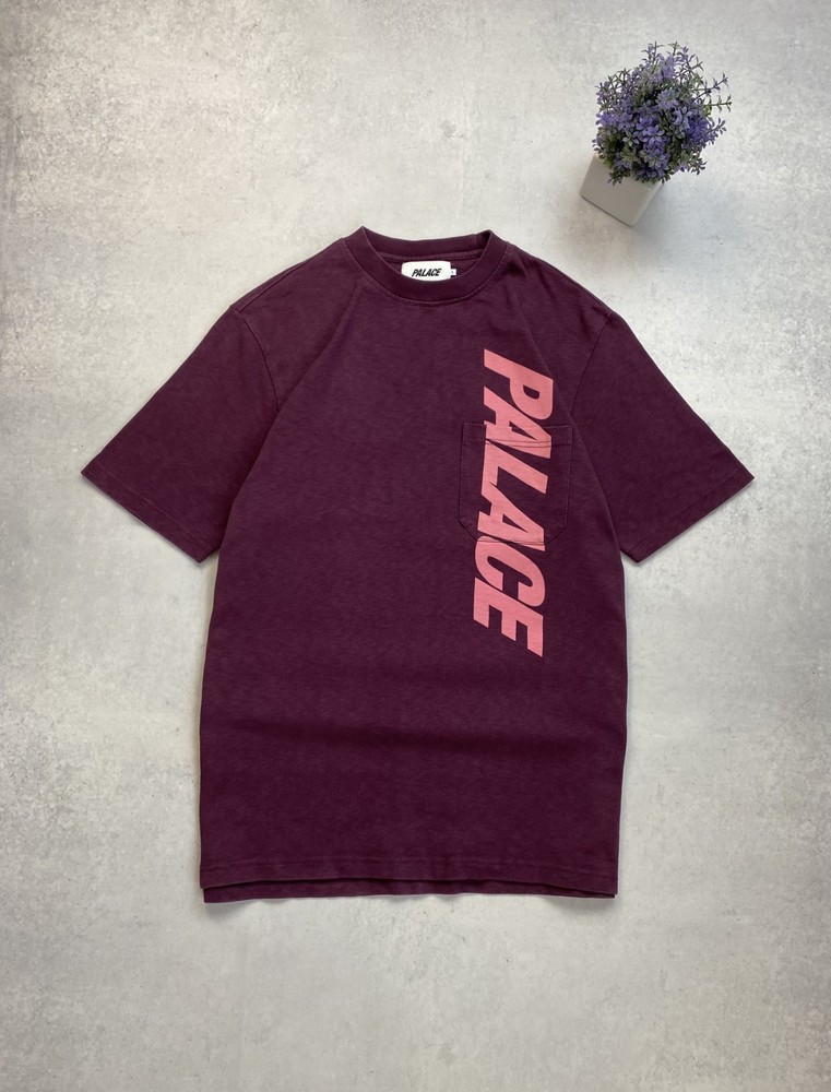 Mens Palace Skateboards P Club Pocket Tee T Shirt Burgundy Size L