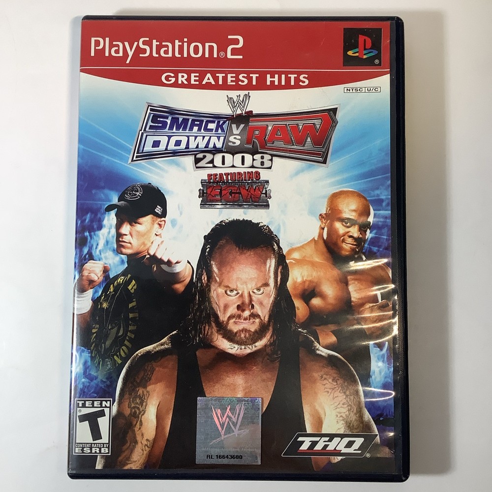 WWE Smackdown VS Raw 2008 (PS2, 2007) CIB Complete Tested & Working