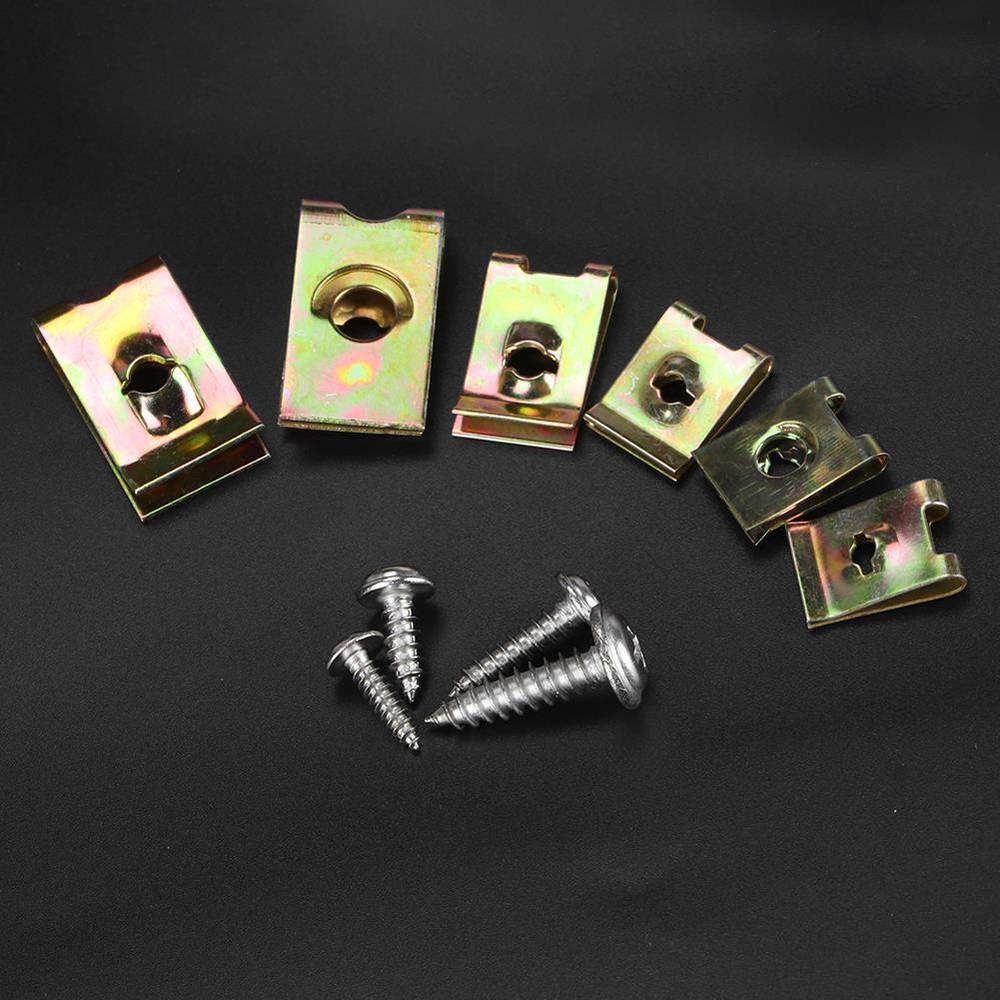 Car Interior Trim Fasteners Set with Stainless Steel Screws 6 8 10 12 Assortment