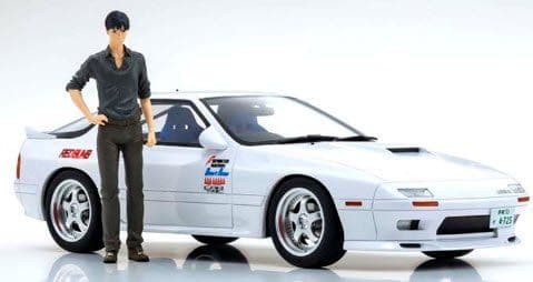Kyosho Initial D RX-7 FC3S 1/18 Scale Car & Figure Set New