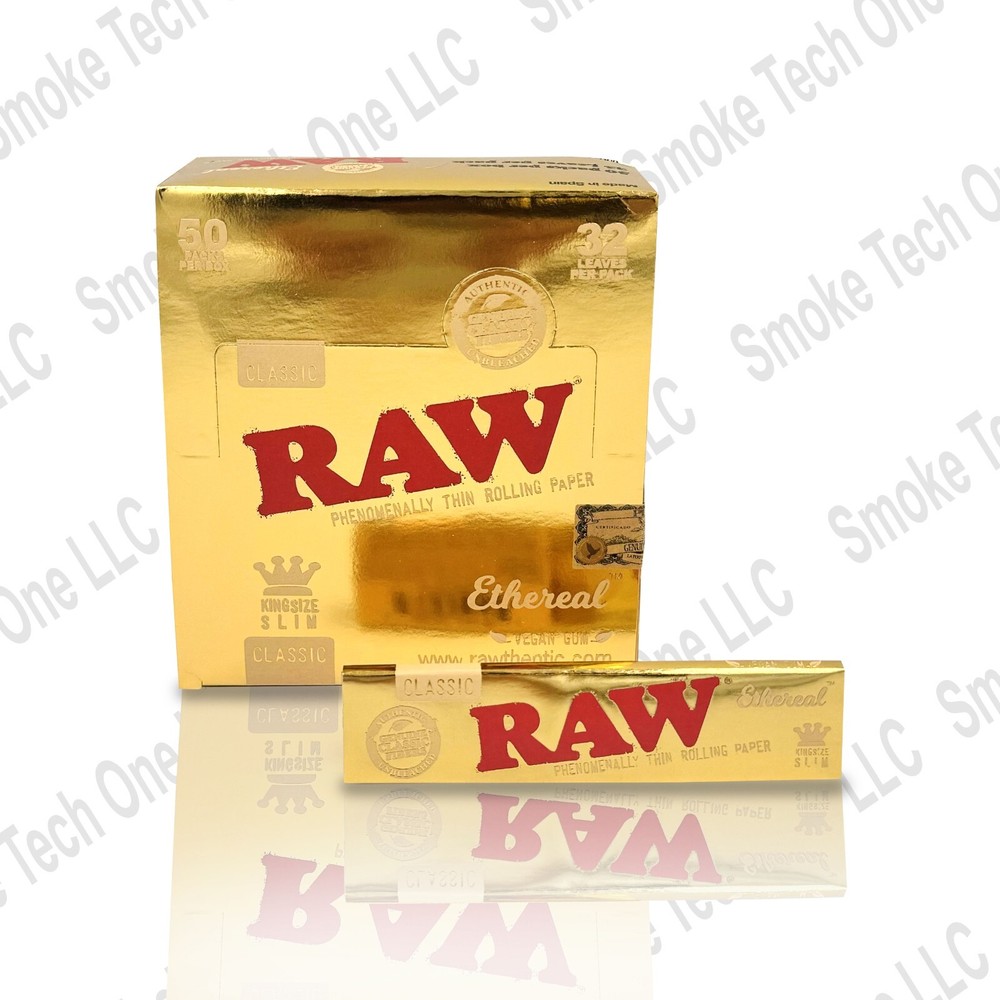 Raw Ethernal Kingsize Rolling Papers - 50 Pack Display  