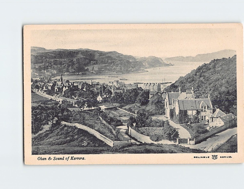 Postcard Oban & Sound Of Kerrera Scotland