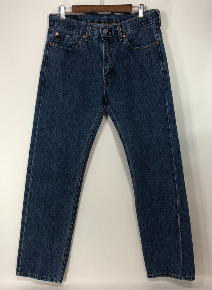 Levis Men's Jeans 505 Size 33/32 Blue Denim Pre-Owned