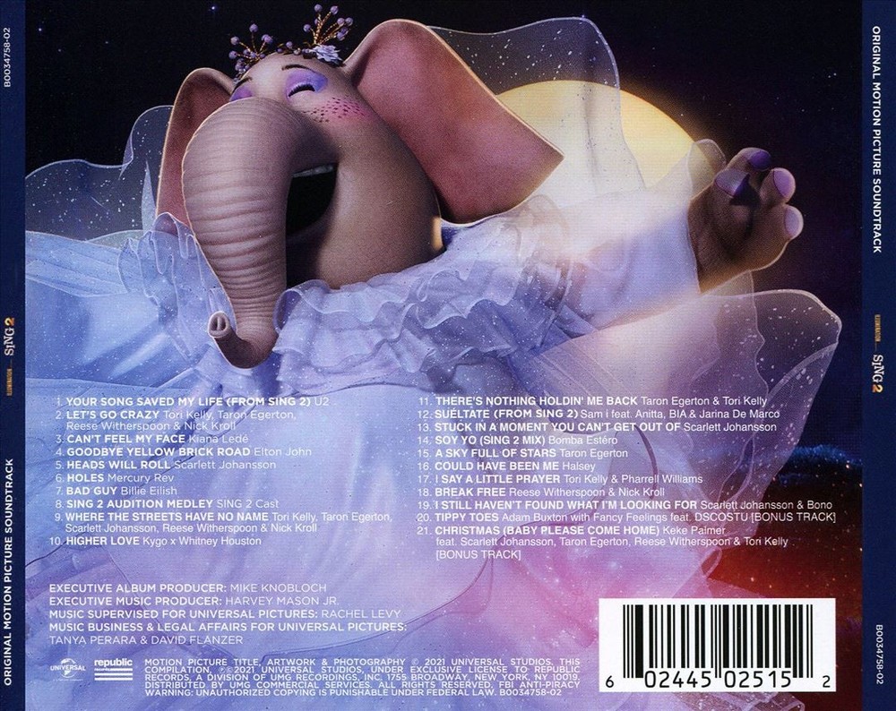 Original Soundtrack Sing 2 [Original Soundtrack] New Cd