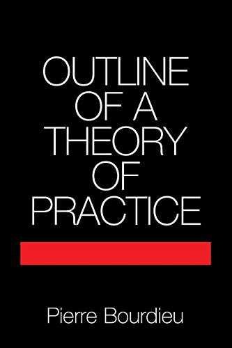 Outline of a Theory of Practice - Paperback, by Bourdieu Pierre - Very Good