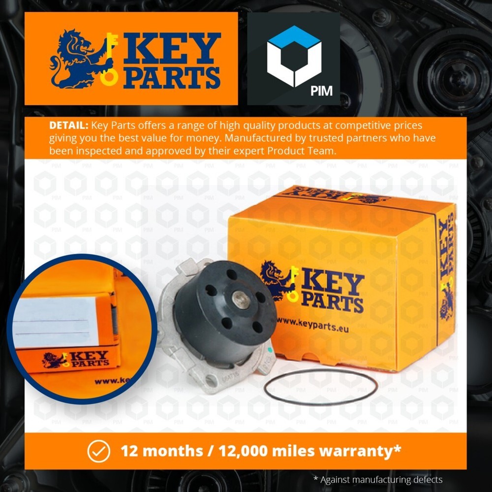 Water Pump fits ALFA ROMEO GIULIETTA 940 1.8 10 to 18 Coolant KeyParts 182A2000