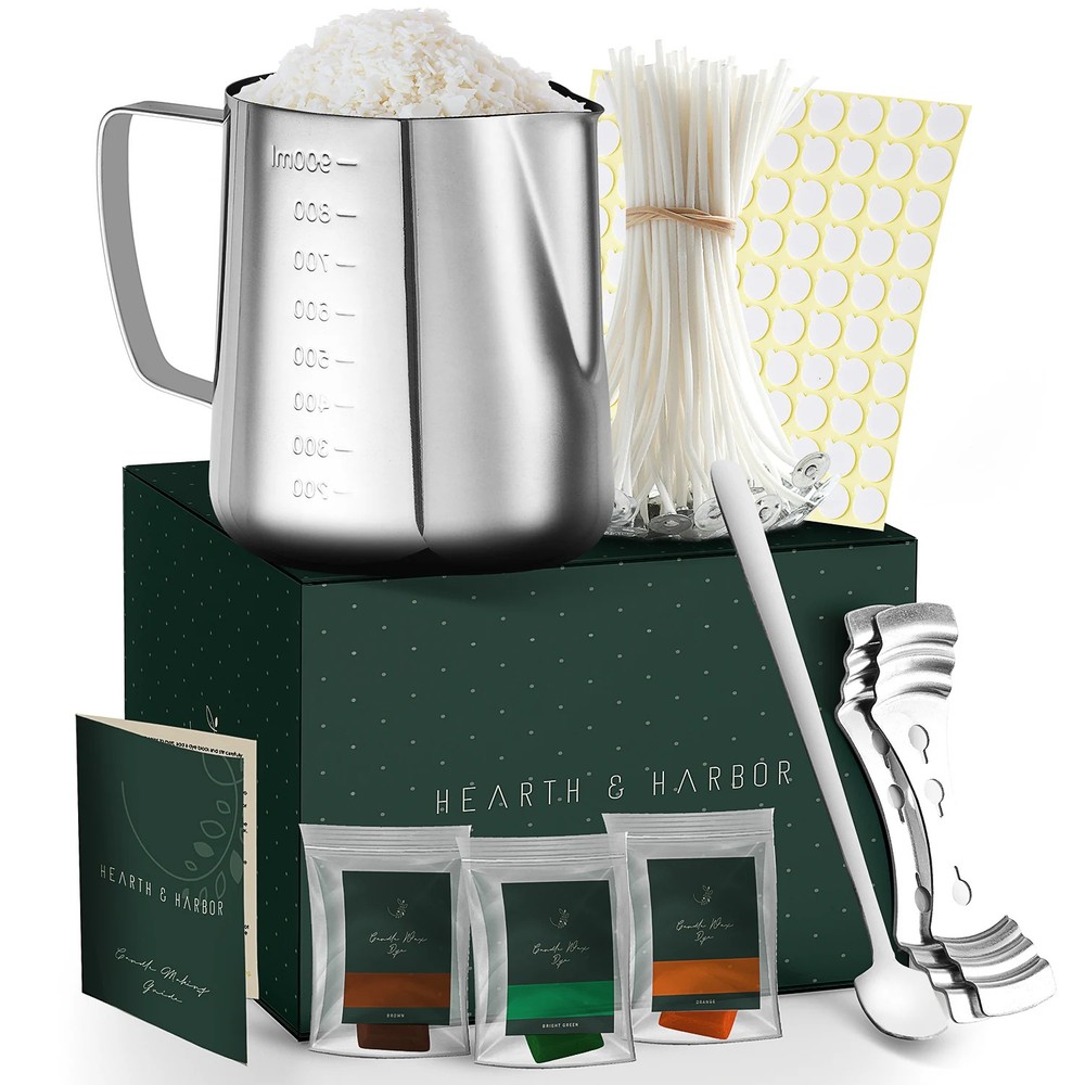 Hearth & Harbor Empyrean 108 Piece Candle Making Kit for Multi