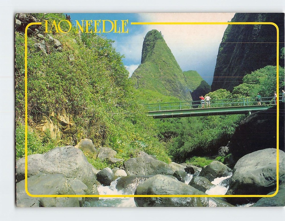 Postcard Iao Needle Maui Hawaii USA