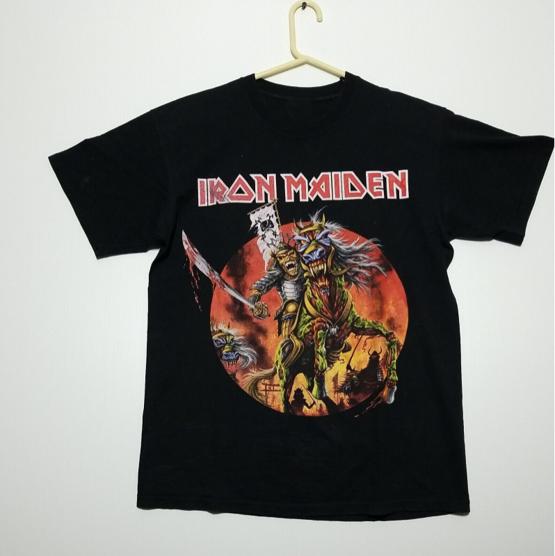 2011 Iron Maiden Japan The Final Frontier Tour Aop Shirt Sz Large Band Official