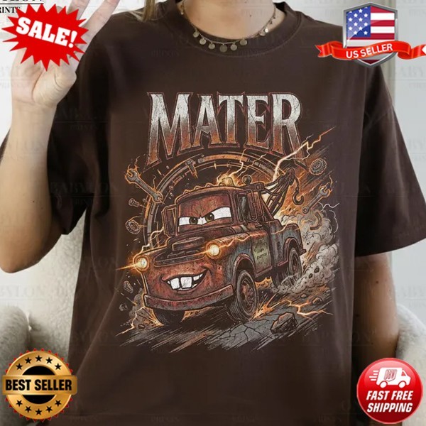 Vintage Mater Cars Shirt: Disney Cars Shirt, Pixar Cars Tow Mater T-Shirt S-3XL
