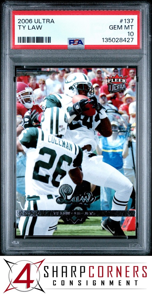 2006 Ultra #137 Ty Law Jets Hof Pop 2 Psa 10Stay in the know. Follow us on eBay