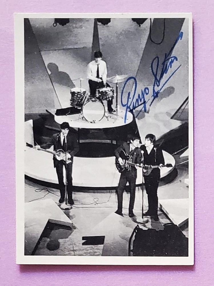 The Beatles US Original 1960's 2nd Series Topps B & W Card # 95 ORANGE BACK
