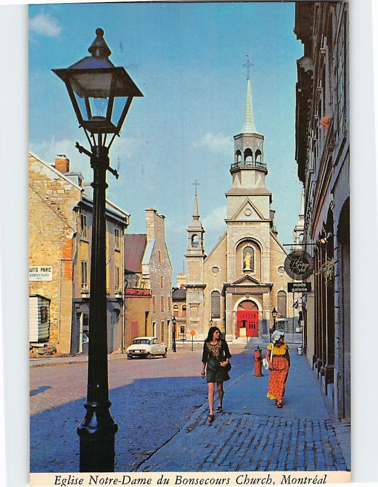 Postcard Notre-Dame-de-Bon-Secours Chapel Montréal Québec Canada