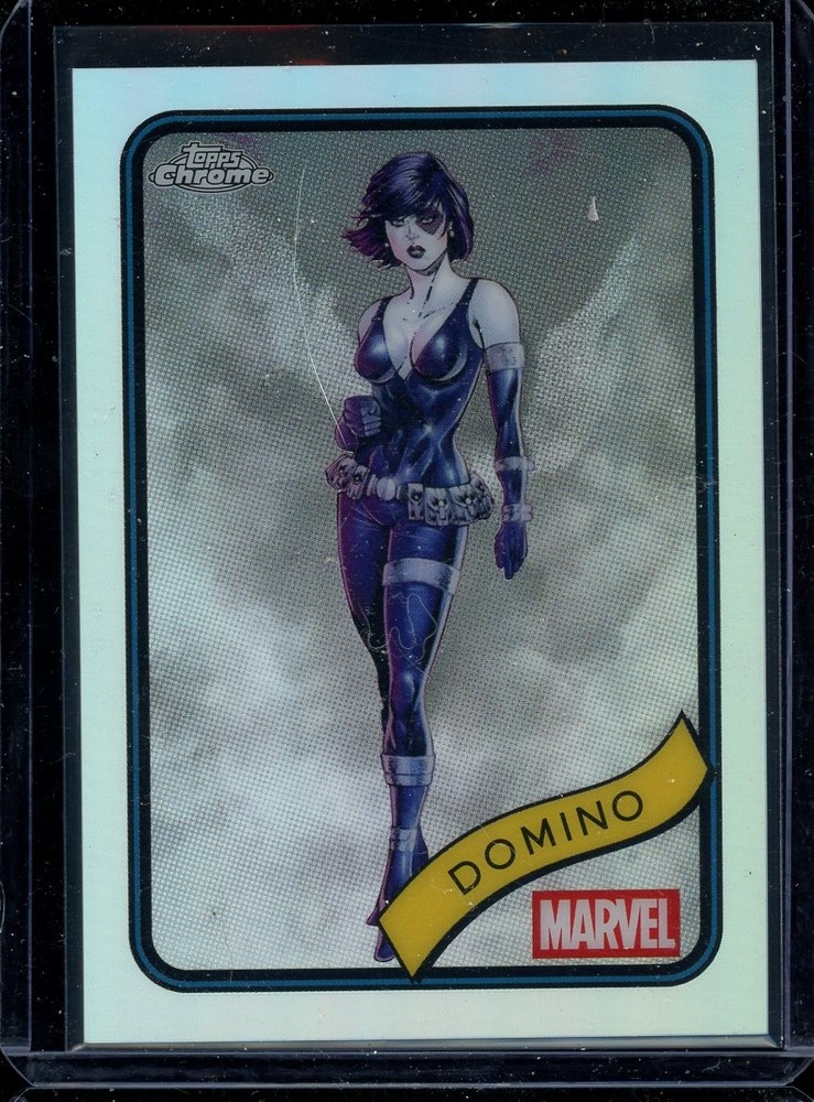 2025 Topps Chrome Marvel #154 Domino Refractor