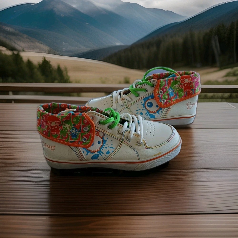 Osiris NYC 83 Girls Skate Shoes Size Girls2M White Multicolored Vintage New&Tags