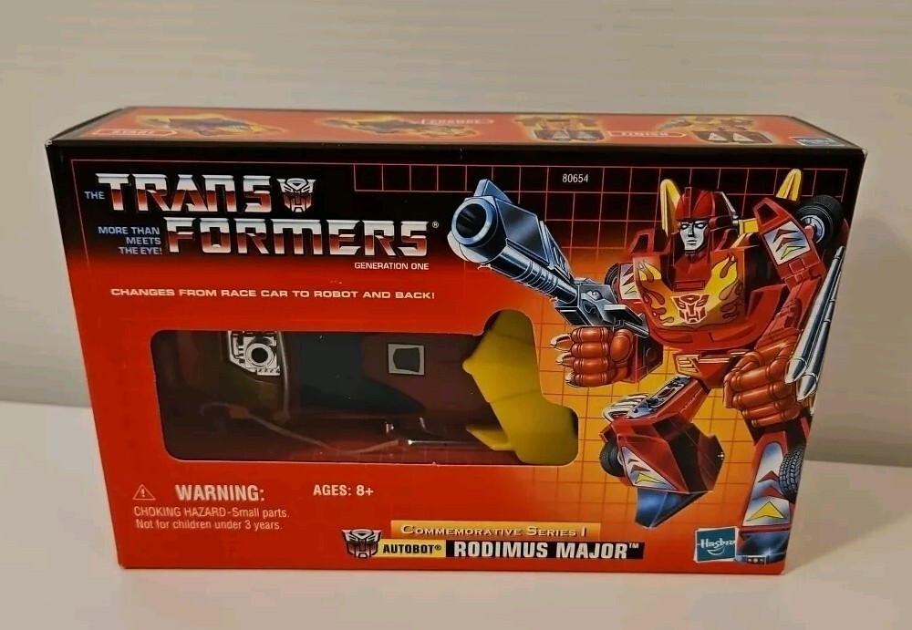 Transformers Commemorative Series 1 Gen 1 Rodimus Major Hot Rod 2002 NIB Sealed